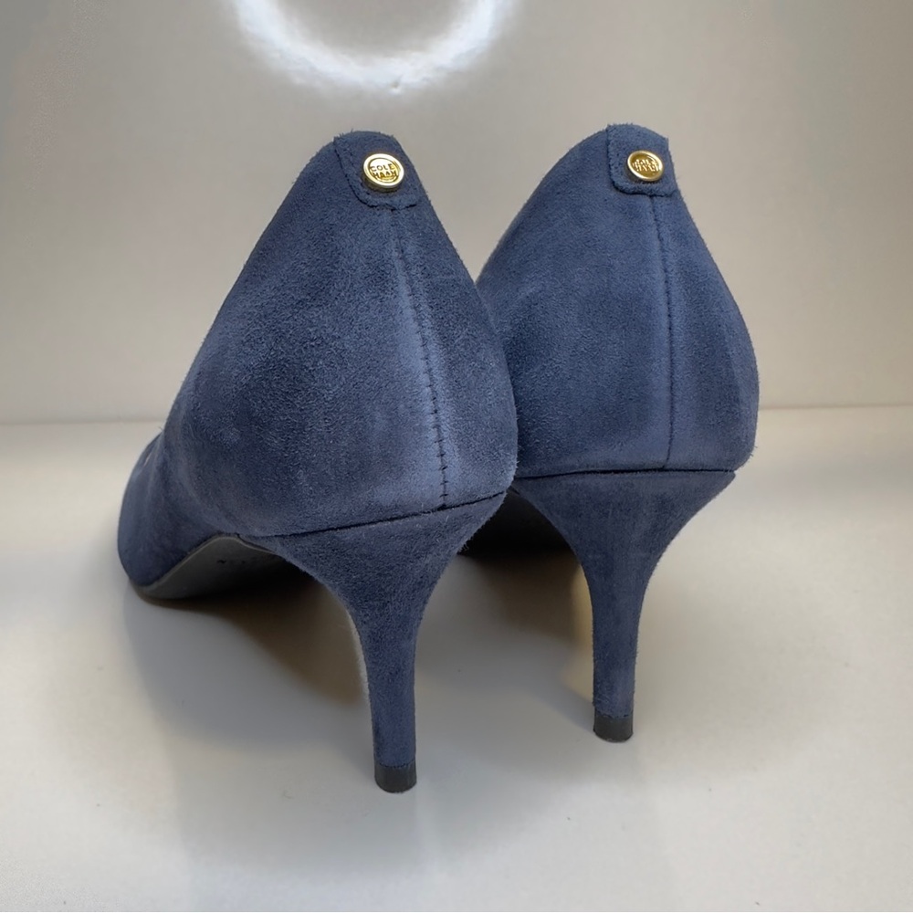 Like new! Cole Haan Navy Blue Suede Pumps – Size 6B - Picture 9 of 11